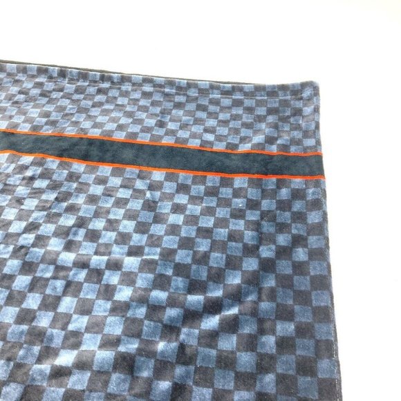 Authentic LOUIS VUITTON M73393 Damier Cobalt Cobalt Lace beach towel bath towel - Picture 4 of 13